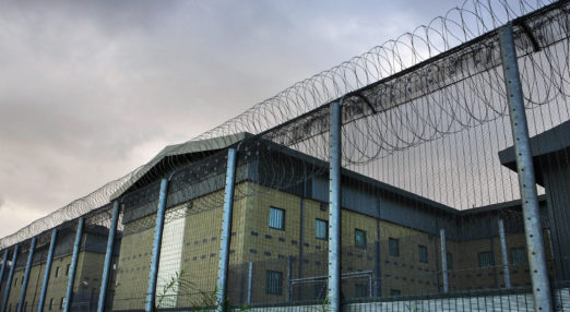 Harmondsworth Detention Centre near Heathrow